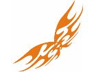  Flames Tribal Style 0 6 5 Decal