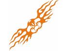  Flames Tribal Style 0 7 1 Decal
