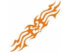  Flames Tribal Style 0 7 3 Decal
