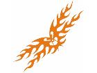  Flames Tribal Style 0 7 7 Decal