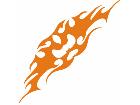  Flames Tribal Style 0 7 9 Decal