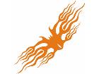  Flames Tribal Style 0 9 3 Decal