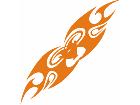  Flames Tribal Style 0 9 5 Decal