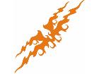  Flames Tribal Style 0 9 6 Decal