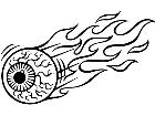  Flamin Eyeball Decal