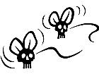  Flies Skulls Decal