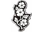  Flowers Tattoo 0 3 7 Decal