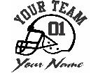  Football Custom Text Decal
