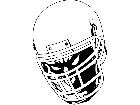  Football Helmet Evil M B 1 Decal