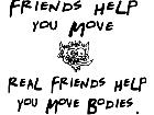  Friends Help Move Decal