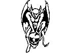  Gargoyle Skull Decal