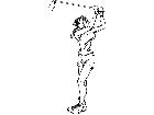  Golf Girl Swing M B 1 Decal