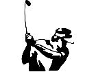  Golf Pose Decal