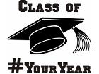  Graduation Cap Custom Decal