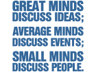  Great Average Small Minds Decal