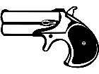  Guns Derringer Double Barrel 1 6 6 V A 1 Decal