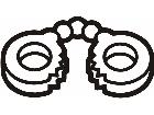  Handcuffs Decal