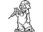  Hiphop Dude Singing Decal