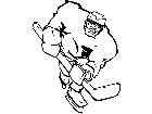  Hockey Man M B 1 Decal