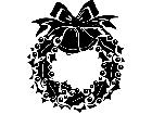  Holidays Holly Wreath 1 6 8 V A 1 Decal