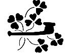  Holidays Saint Patricks Clovers 1 6 9 V A 1 Decal