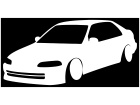  Honda Sedan Sillhouette Decal