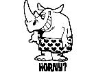  Horny Rhino Decal