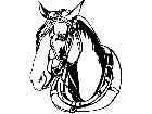  Horse Head Harnessed 1 3 4 V A 1 Decal
