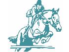  Horse Jumping Jockey Decal
