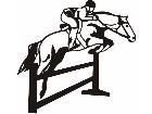  Horse Jumping C U 1 Decal