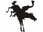  Horse Rider Rodeo Hat Decal