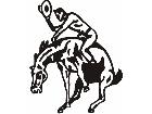  Horse Rodeo Hat Tip C U 1 Decal