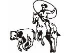  Horse Rodeo Lasso C U 1 Decal
