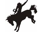  Horse Rodeo Silhouette C U 1 Decal