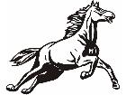  Horse Run Leap Decal
