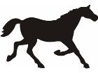  Horse Running Silh 1 2 9 Decal