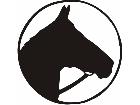  Horse Silhouette Circle Decal