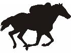  Horse Silhouette Race 4 Decal