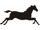  Horse Silhouette Race 5 Decal