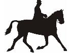  Horse Silhouette Rider Decal