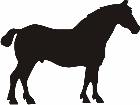  Horse Silhouette Stand 4 Decal