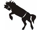  Horse Simple Silhouette 3 C U 1 Decal