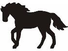 Horse Simple Silhouette C U 1 Decal