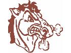  Horse Snarling Decal