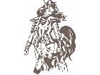  Horse Woman Decal