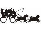  Horses Wagon Carriage Decal