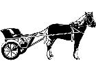  Horses Wagon Cart Decal