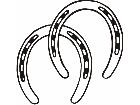  Horseshoes C U 1 Decal
