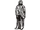  Jesus Standing Decal