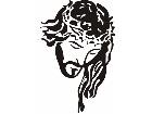  Jesus Thorns Down Decal